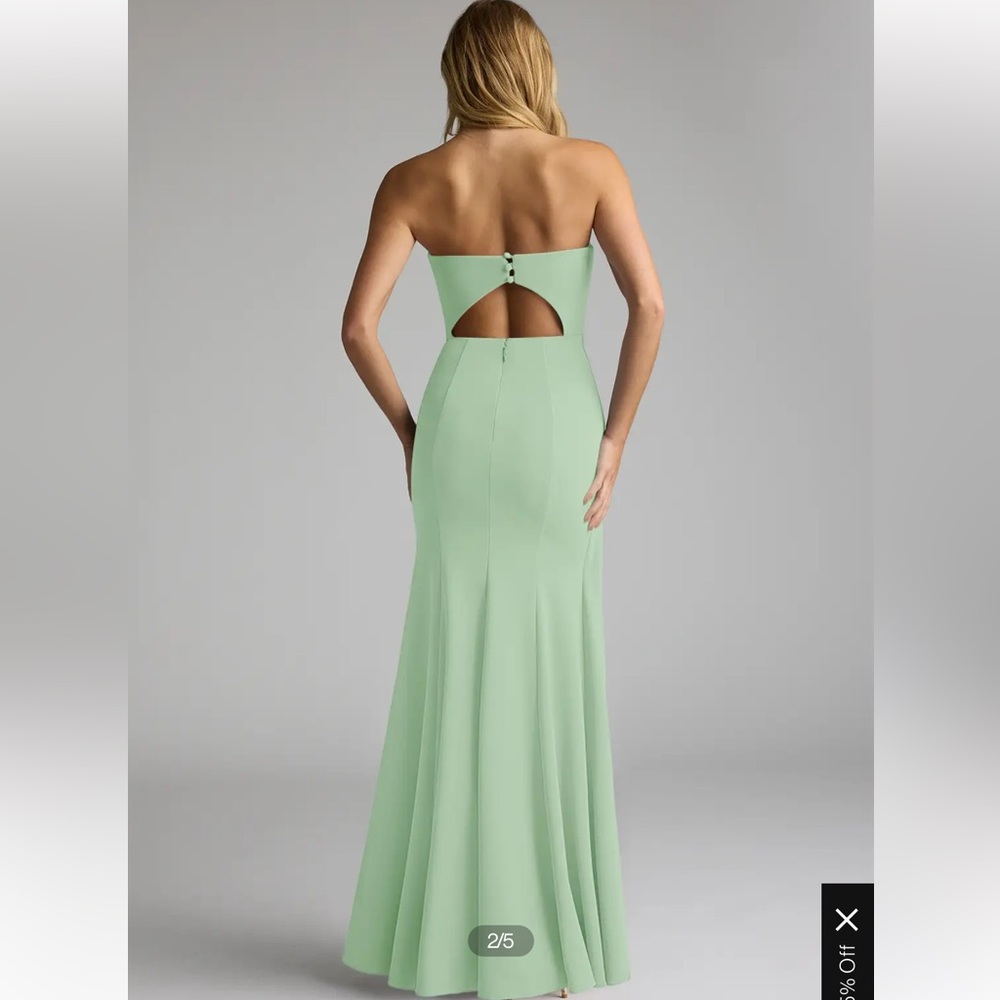 Sage green Azazie Bridesmaid Gown - Picture 4 of 5